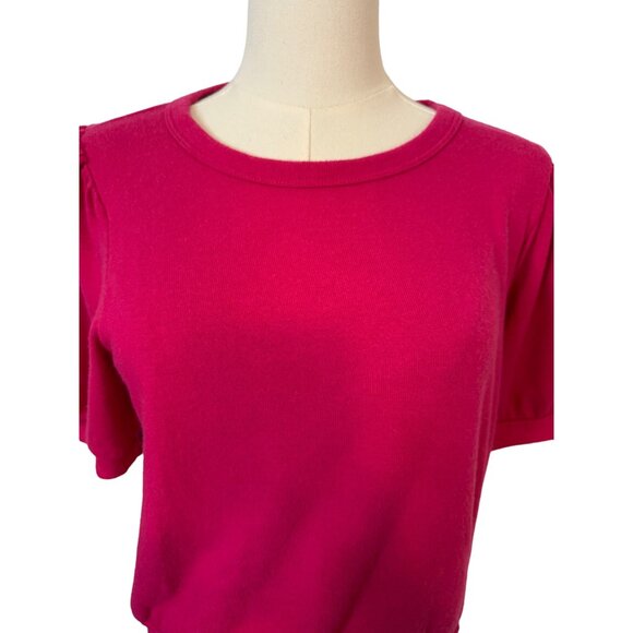 NWT Michael Stars Madison Medium Petite Brushed Jersey Elise Puff Sleeve - Picture 3 of 12